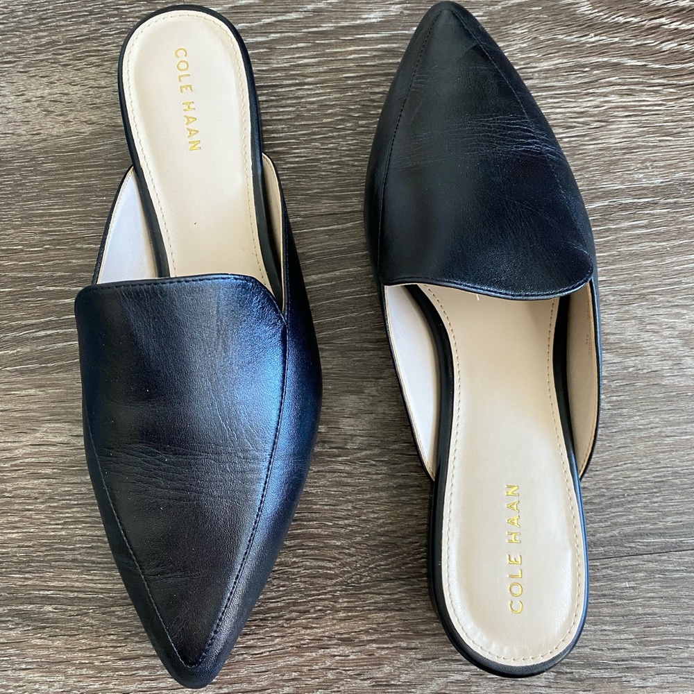 Pristine condition Cole Haan Piper Mule in black
